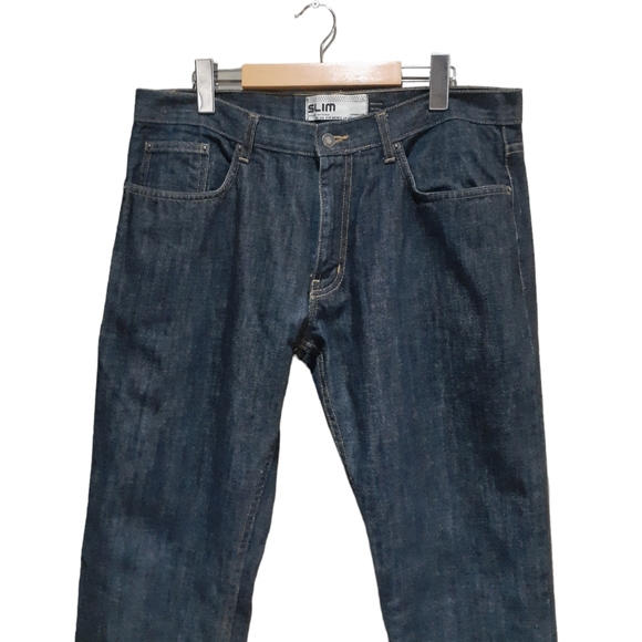 Topman (ASOS) Men's Jeans Slim Fit Dark Blue Wash Size 34S (W34 L30) - Picture 7 of 11